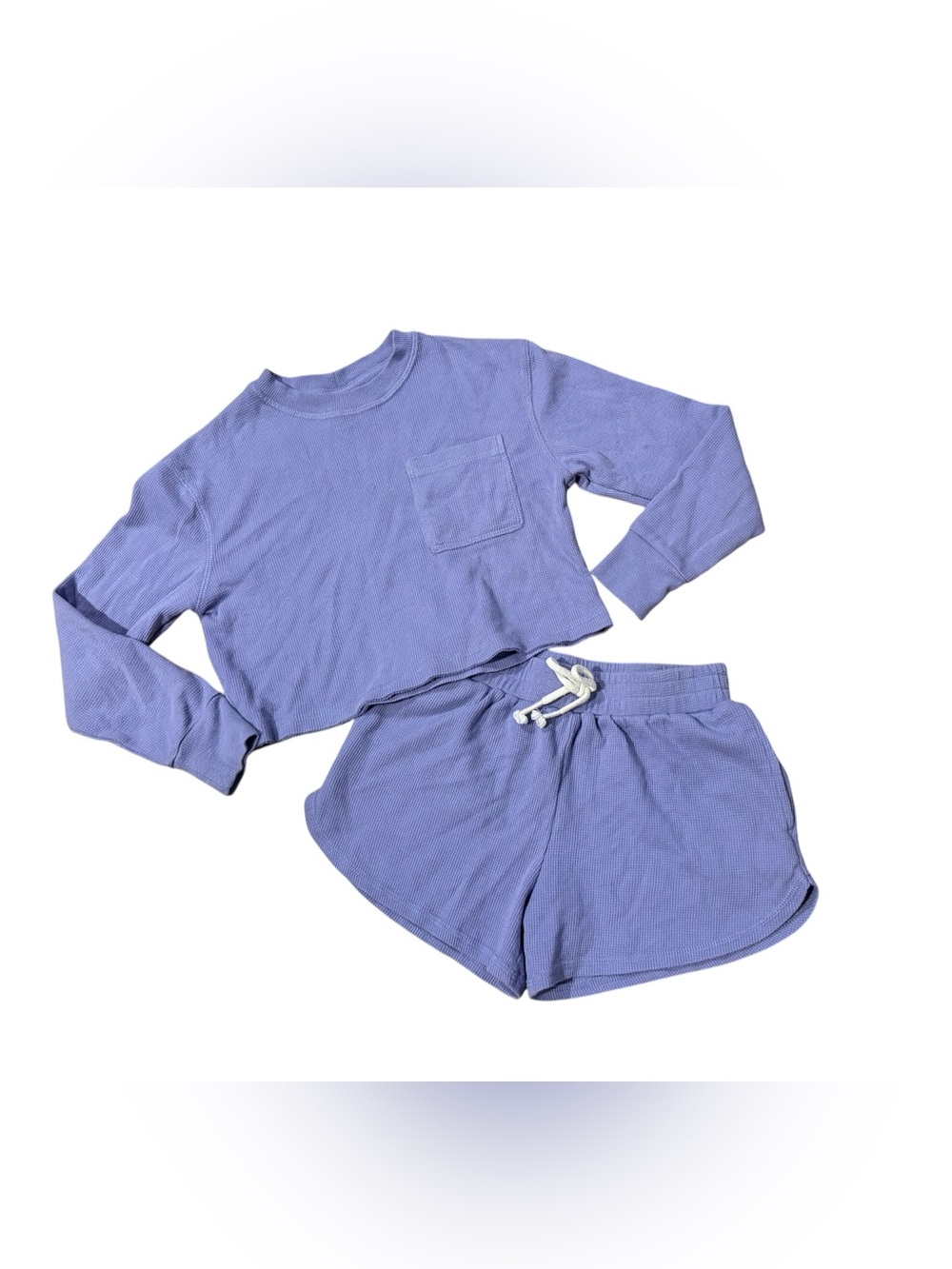 Art Class Purple Long Sleeve Shorts Set Size Medium 8